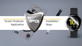 IPG Universal Round Watch Screen Protector Installation screenshot 5