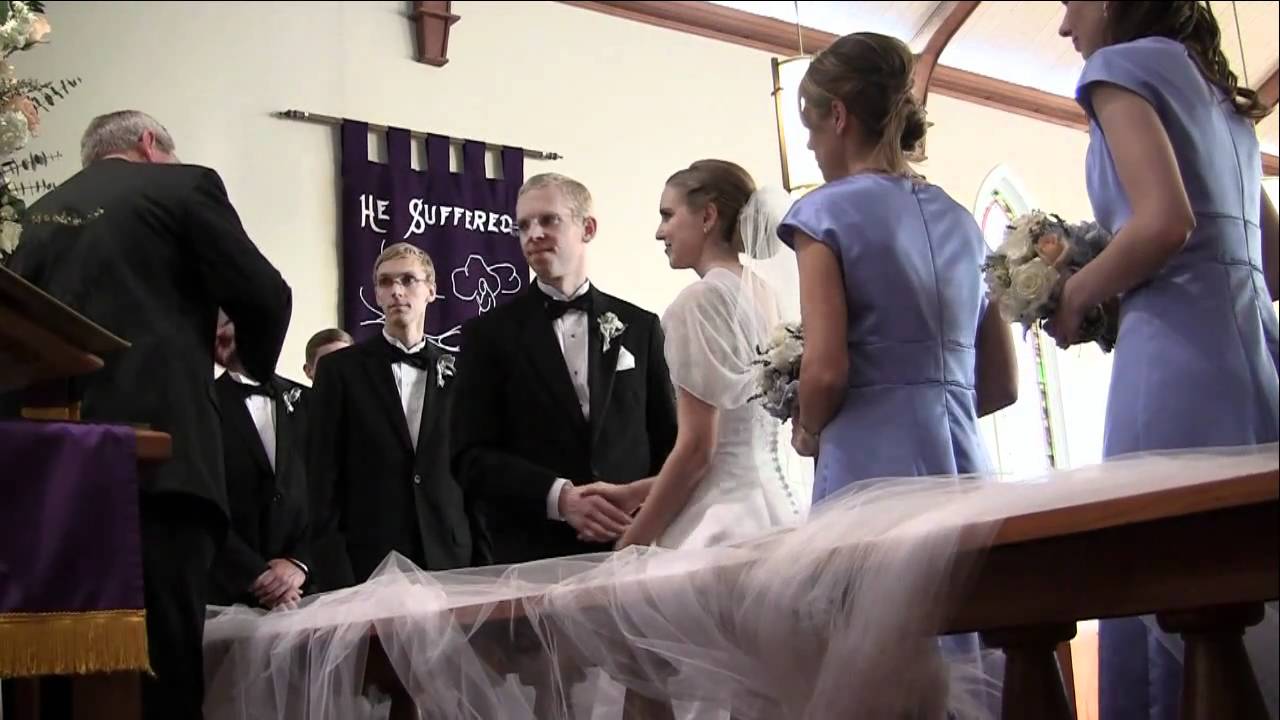 The exchange of vows and rings