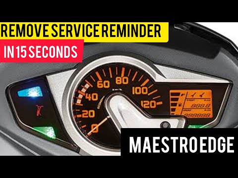 How to remove service reminder from Maestro Edge /125/ Duet/ Destini 125 meter console in 15 seconds  @UjjwalPratapSingh45