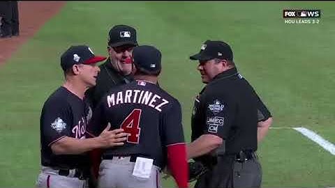 Dave Martinez Ejected From World Series Game 6