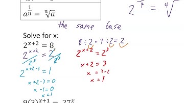 6.3 Solving Exponential Equations