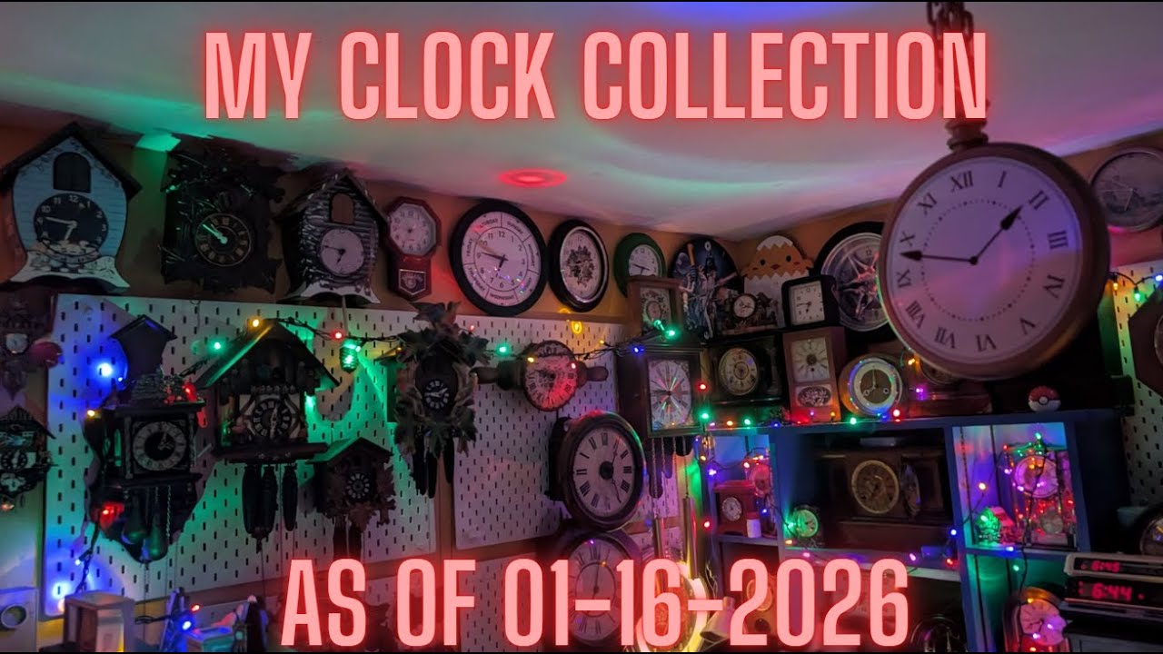 My Clock Collection as of January 16th, 2026