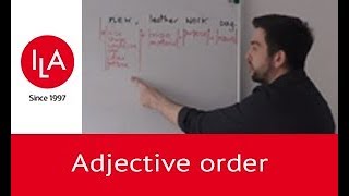 Видео уроки английского языка в ILA: Adjective order Видео уроки английского языка в ILA: Adjective order