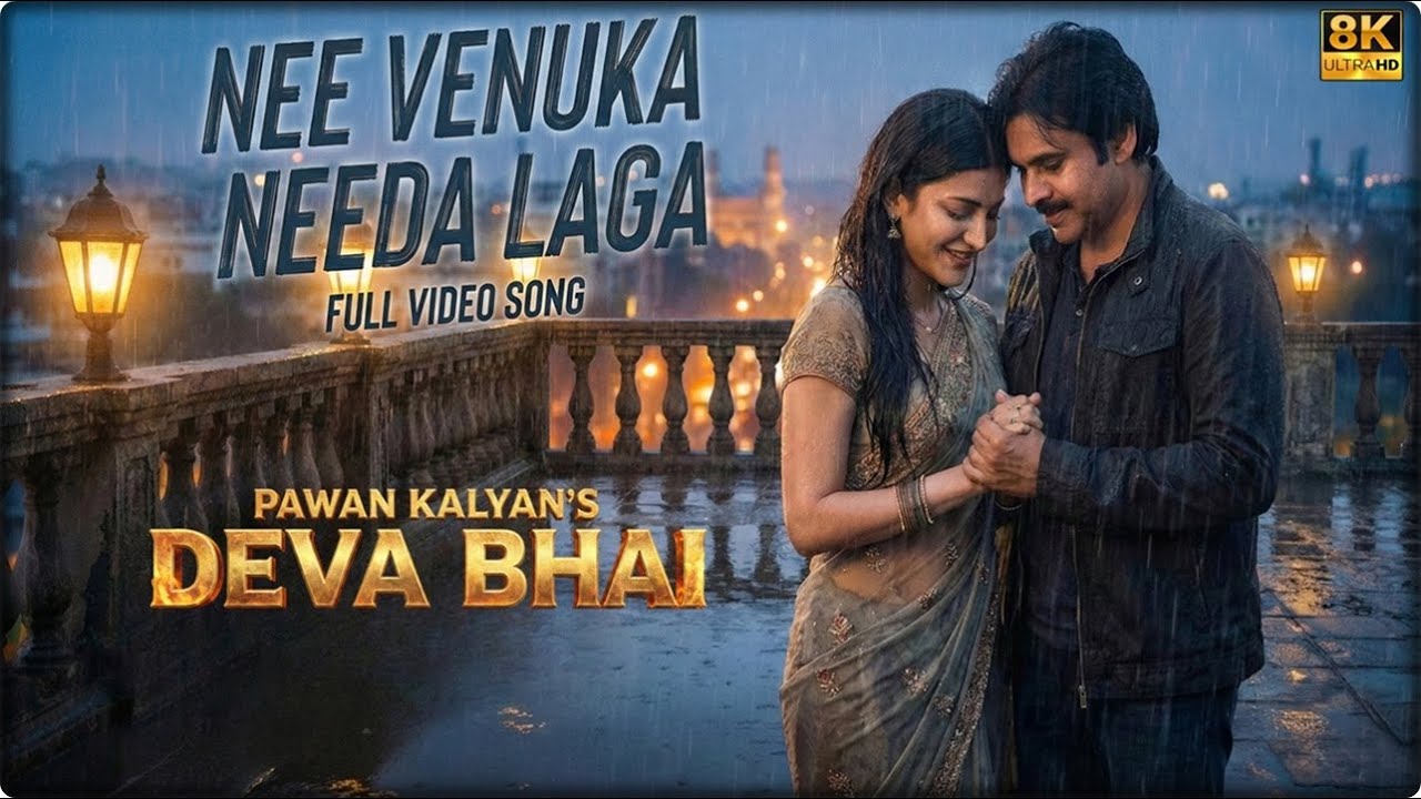 Nee Venuka Needa Laga Full Video Song 8K | Deva Bhai Telugu Movie | Pawan Kalyan | Shruti Haasan