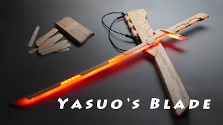 60 Days using 732 Popsicle Stick to Make a Yasuo's Blade
