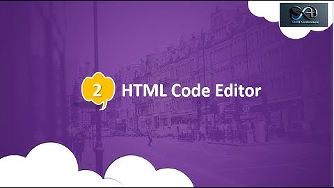 Start HTML Code Using Notepad or other Editor