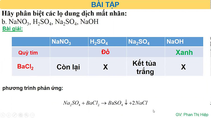 Phương pháp nhận biết các chất hóa học lớp 10 năm 2024