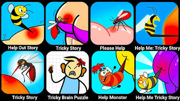 Help Me Tricky Story, Help Monster 3 Tricky Puzzle, Help Out Story, Take It Out Tricky Puzzle...