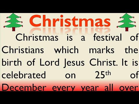 Christmas Essay in English | Essay on Christmas | few lines on Christmas | by Smile Please World