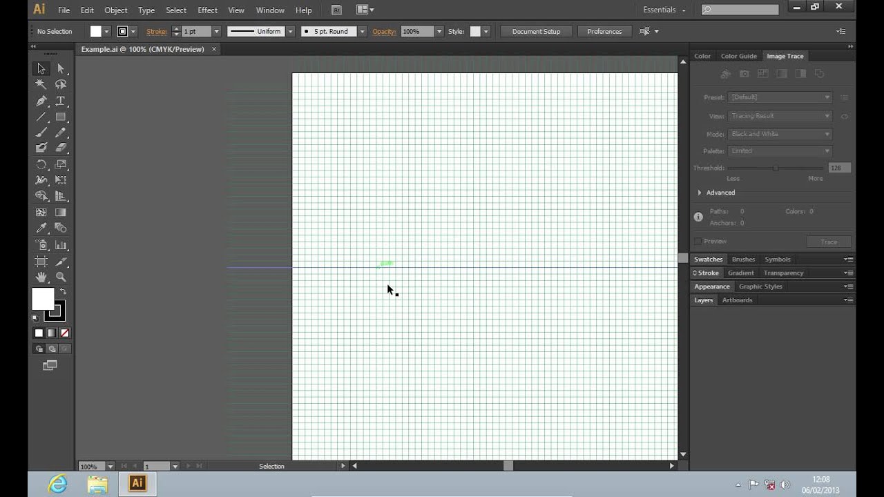 How to Print Adobe Illustrator CS6 Grid - YouTube