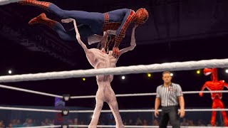 Spiderman vs Hulk vs Siren Head Funny Wrestle - WWE