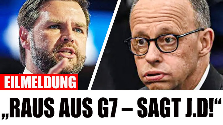 JD Vance will Merz aus der G7 schmeißen ! "NATIONALE SCHANDE"