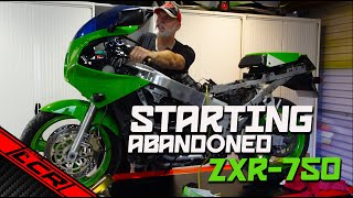 Starting Abandoned 1990 ZXR-750 | Will It START!! Part 2