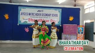 bharathiar day celebration, bharathanatiyam performance -jaycees school erode