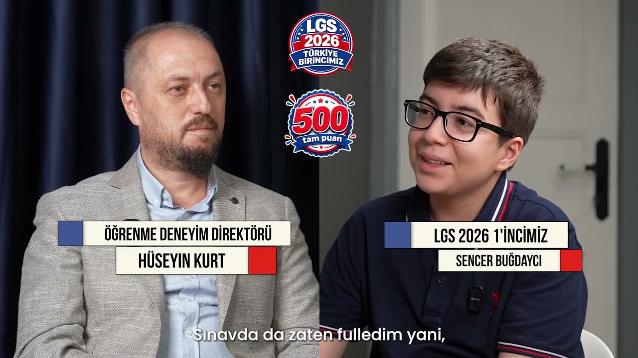 LGS’de 500 Tam Puan Aldı! Türkiye Birincisi Sencer'in Günlük Rutin ve Altın Değerinde Tavsiyeler