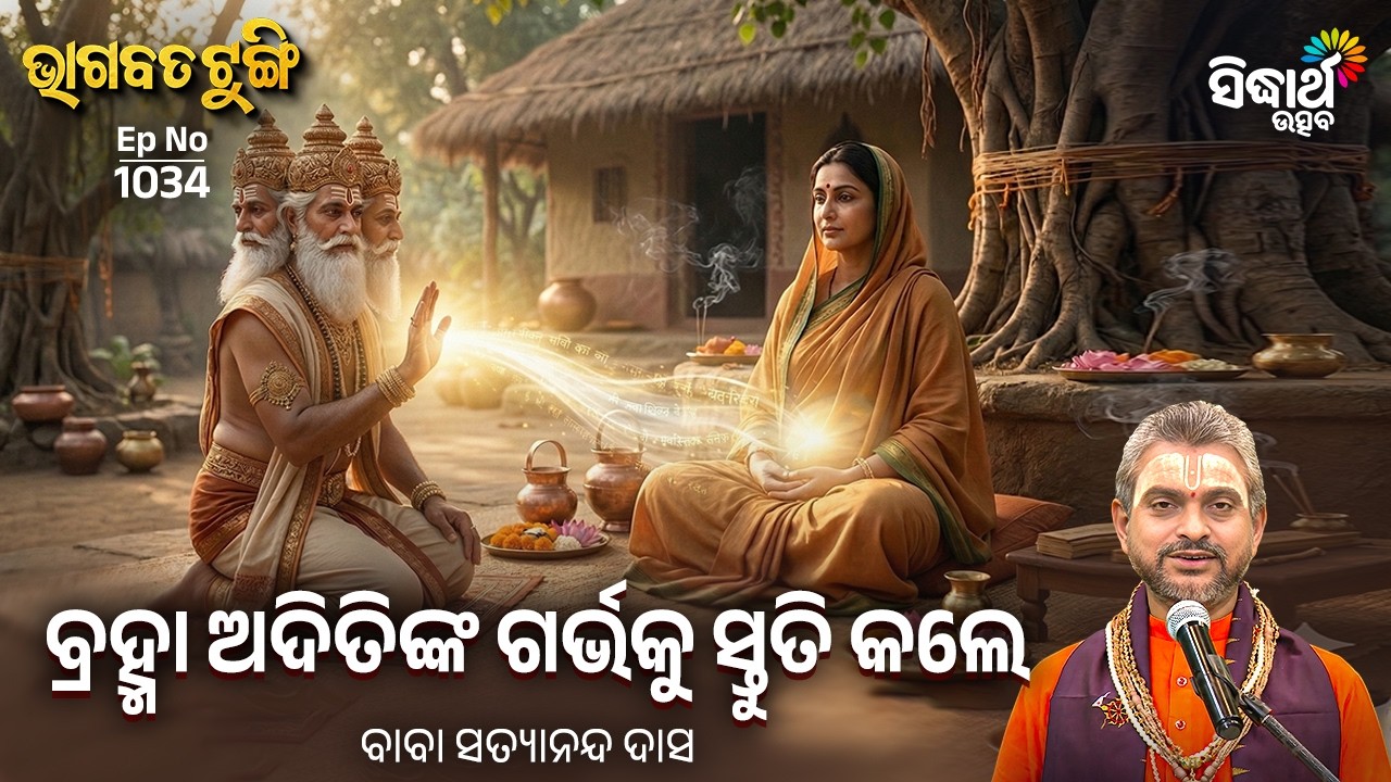 Bhagabata Tungi -EP 1034 | ବ୍ରହ୍ମା ଅଦିତିଙ୍କ ଗର୍ଭକୁ ସ୍ତୁତି କଲେ | Baba Satyananda Das | Sidharth Utsav