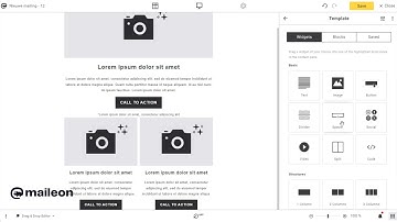 Maileon Email Editor: Drag & Drop feature