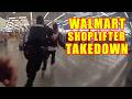 Bodycam Footage - Walmart Shoplifter Thinks She Can Outrun the Police