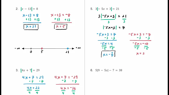 Solving Absolute Value Equations [12 Practice Problems]