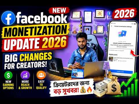 Facebook New Monetization Update 2026 | Big Changes for Creators 💰🔥