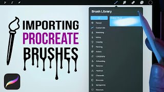 How to Import .brushset Files into Procreate (iPad Tutorial)