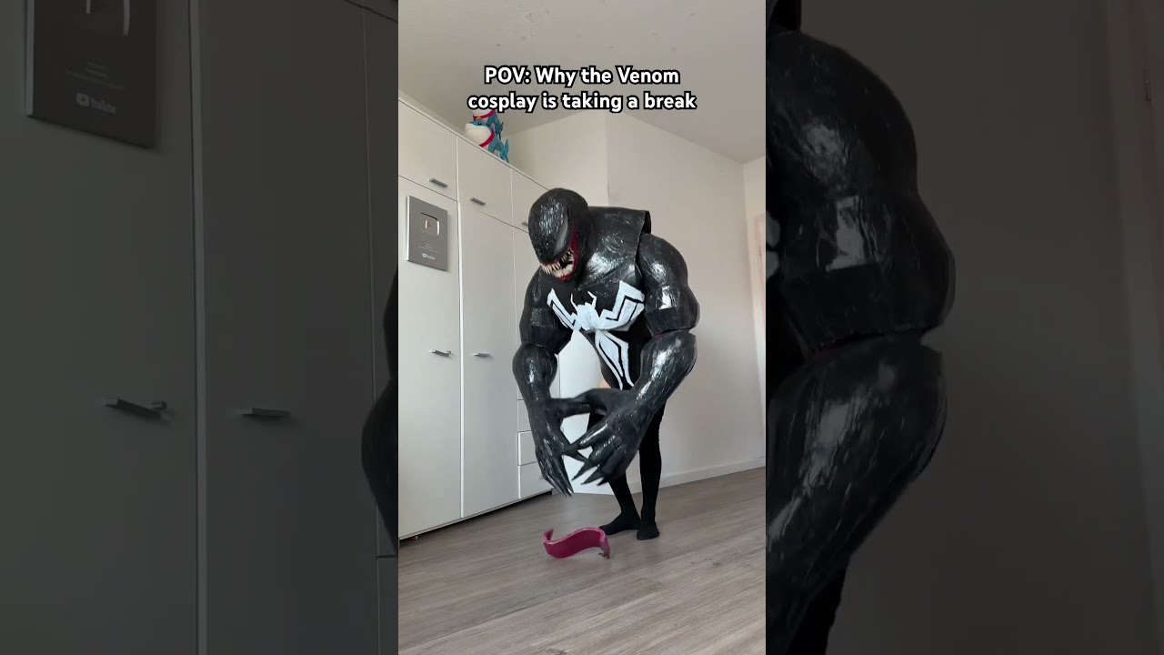 my back hurts #cosplay #venom