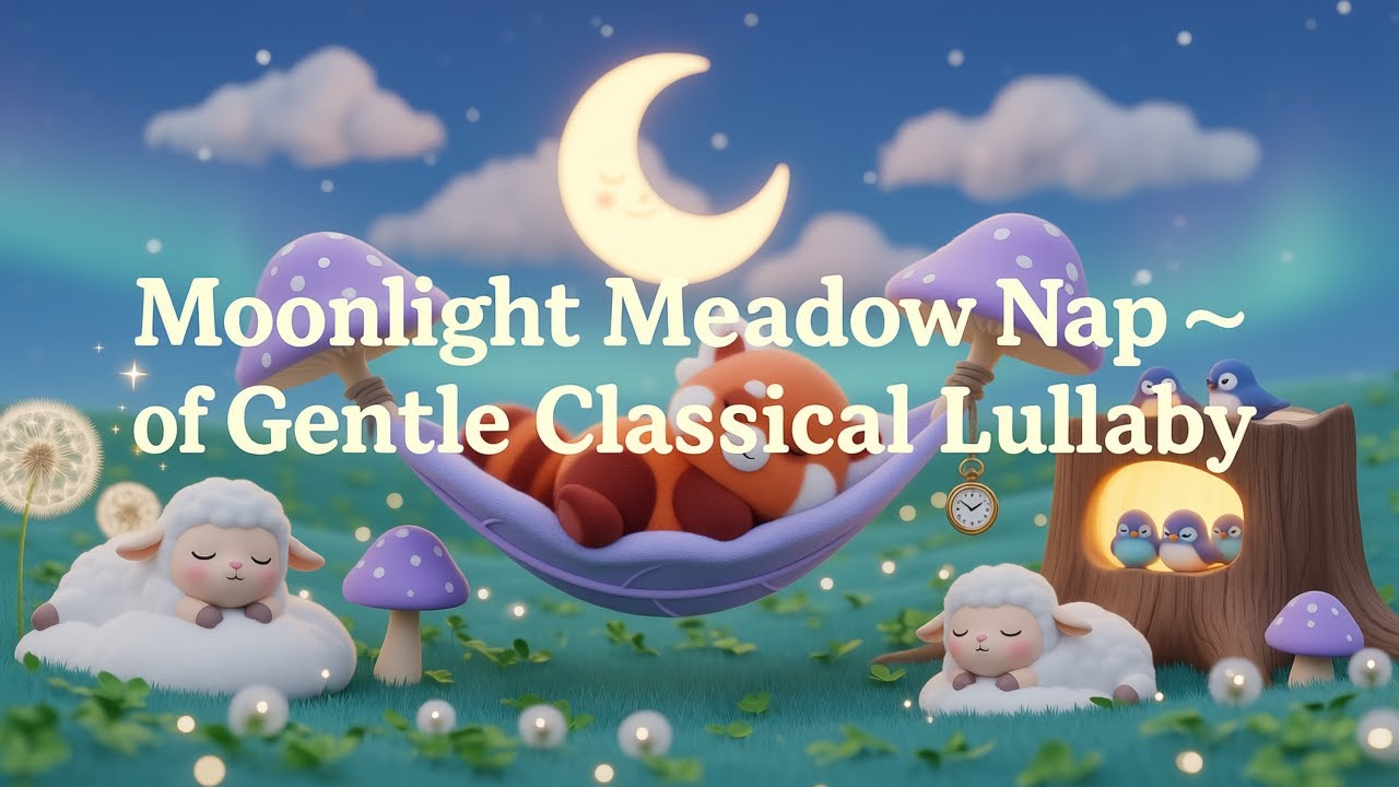 Mooling Meadow Nap of gentle Classical Lullaby🌙 - YouTube