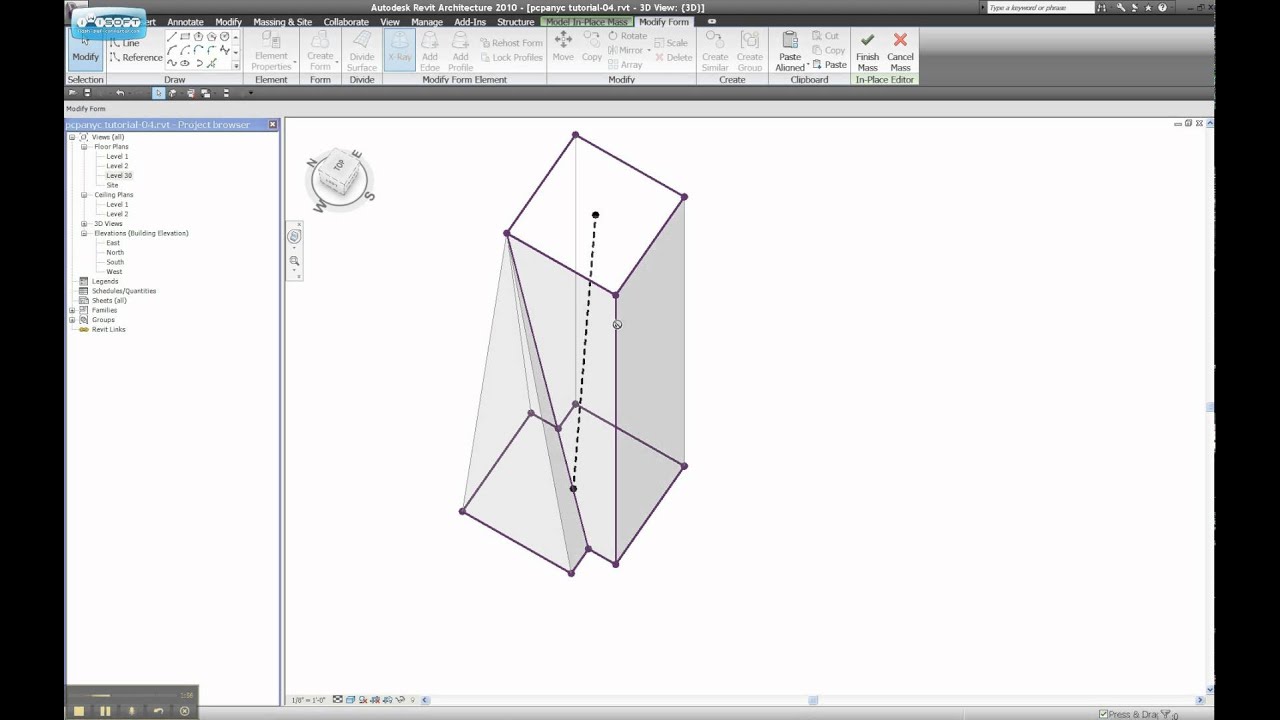 Form Element Revit Revit Tutorial - Controlling Facets on Forms - YouTube