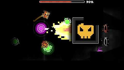 Geometry Dash- [Hard Demon] Cyber fight by Darwin (All coins)