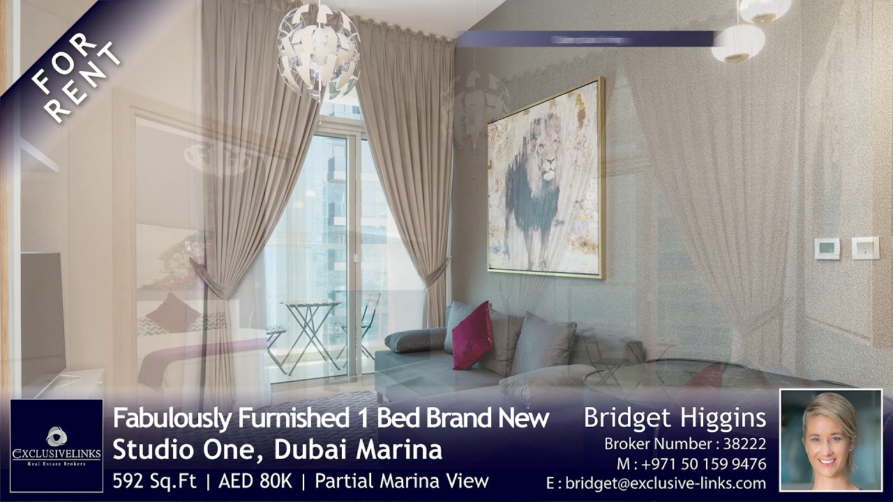 Apartment for rent in Studio One, Dubai Marina YouTube