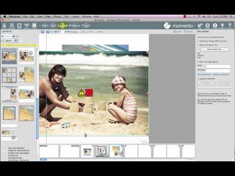 Momento Online Tutorials - Manual Photo Book Layout
