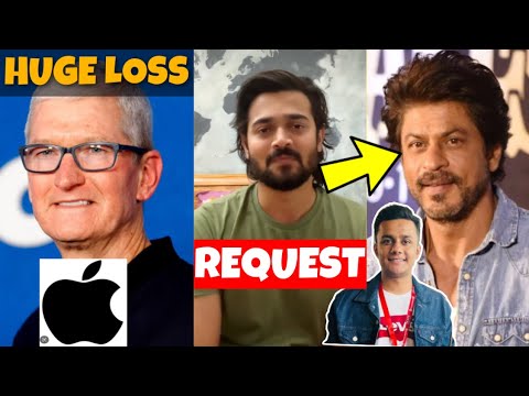 Apple Lost ₹8,26,78,85,00,00,000😱How?, BB Ki Vines Request To Shah Rukh Khan, Sourav Joshi Vlogs..