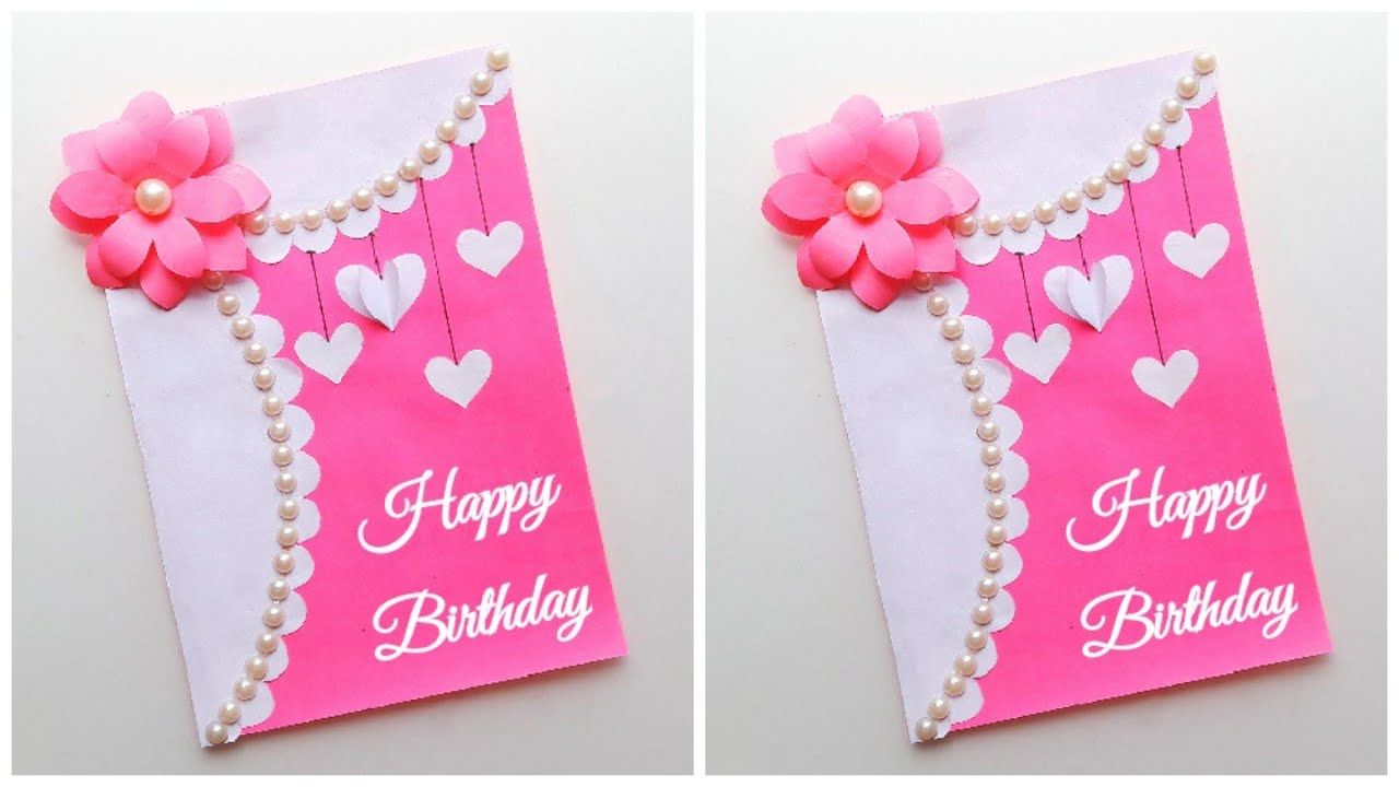 Easy & Beautiful Birthday Card making idea / Birthday card handmade easy / How to make birthday card