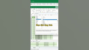 Hướng Dẫn Định Dạng Ngày Tháng Trong Excel Cực Đơn Giản #youtubeshorts