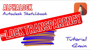 Autodesk Sketchbook ALPHA LOCK | Easy Tutorial (Lock Transparency)