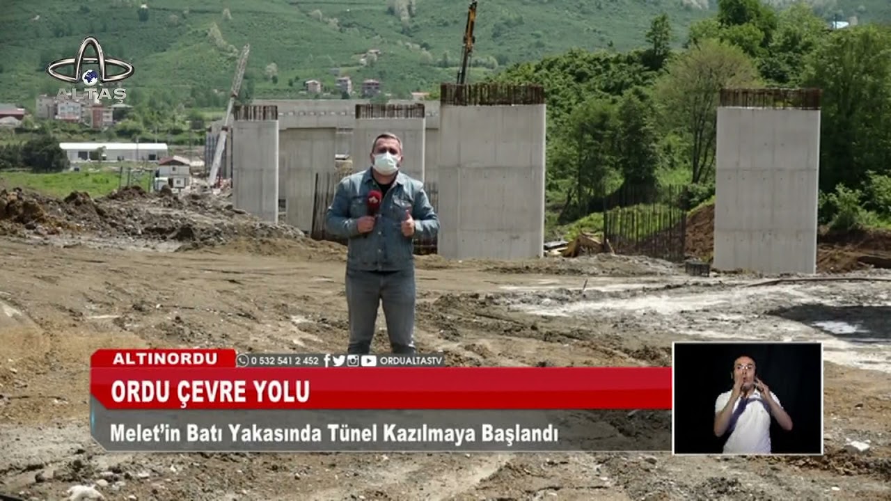 Ordu çevre yolu'nun ikinci etabında tünel açma çalışmaları başladı I Ordu Altaş TV - 24 Mayıs 2021