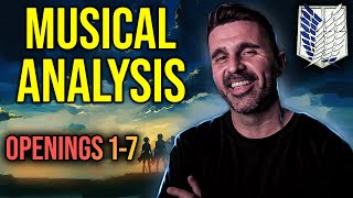 MUSIC DIRECTOR REACTS | Musical Analysis Attack on Titan Openings 17