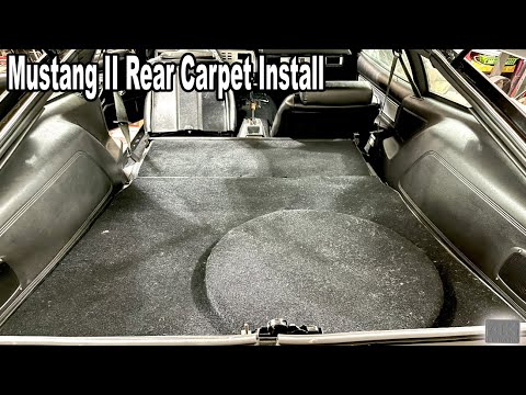 Ford Mustang II Cobra II Rear Carpet Install