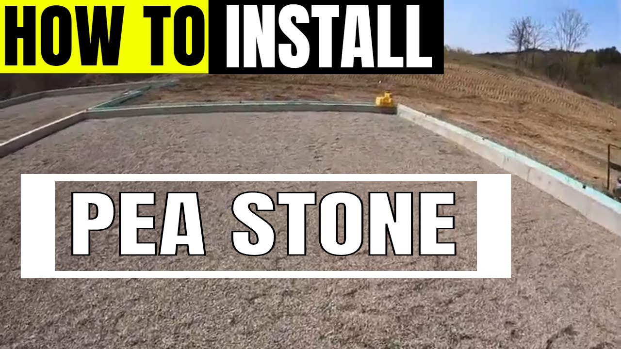 Installing pea gravel stone in garage foundation 'Dirt Boss' 