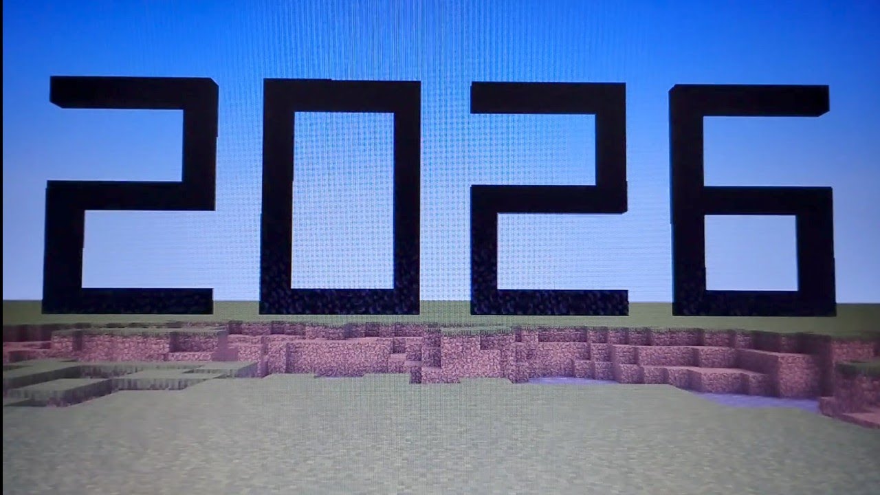 New Year's 2026 Minecraft Wall Explosion
