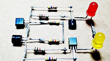 [Simple] Led Blink Circuit with Transistors bc547 .
