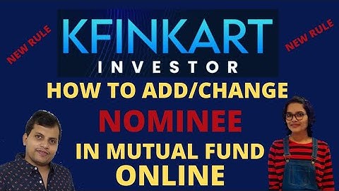 HOW TO ADD NOMINEE IN KFINKART ONLINE FOR ANY MUTUAL FUNDS | OPT OUT | NEW RULES| Kfinkart problem