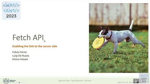 WA1-2023-L23: Fetch API. Client-Server. CORS.