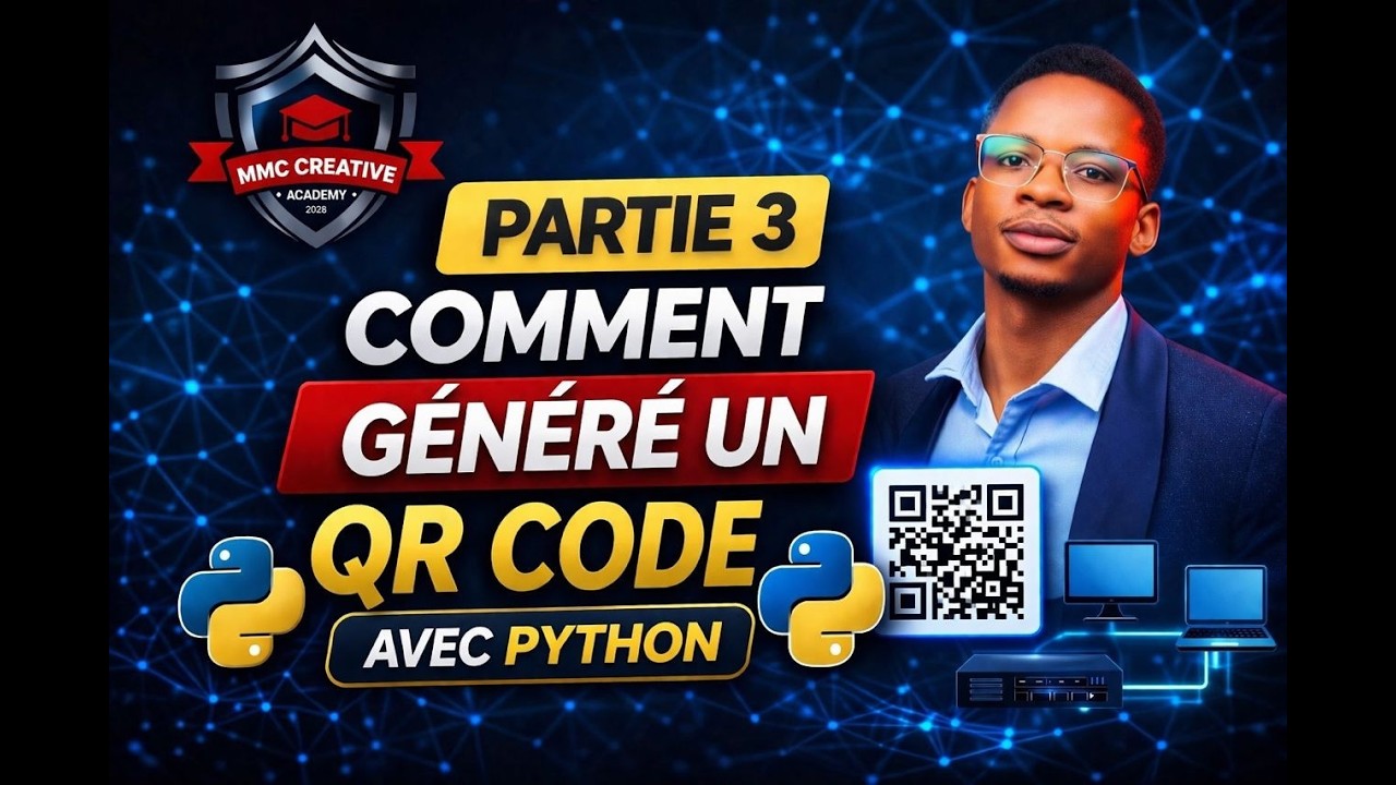 COMMENT GENERER UN QR CODE EN UTILISANT PYTHON - YouTube