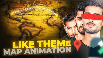 3D Map Animation Like Dhruv Rathee, Mohak, Nitish Rajput (NO PLUGINS)