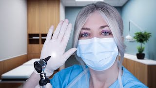 ASMR Ear Exam & Deep Ear Cleaning - Otoscope, Fizzy Drops, Gloves, Ear Picking, Gloves, Typing