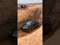 Black Lamborghini Urus Climbs Out of a Deep Desert Pit | Off-Road Challenge #offroad #floodedroad