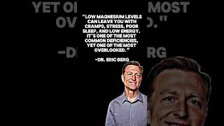 Dr. Eric Berg on magnesium deficiency. #ericberg #magnesiumdeficiency #magnesium #health #healthtips