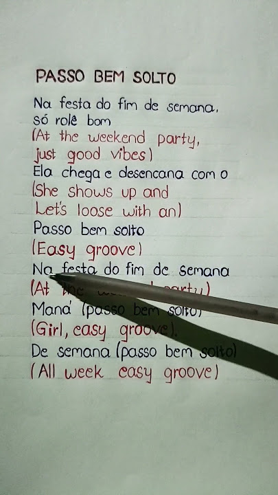 ATLXS - PASSO BEM SOLTO🔥 (Slowed)  English lyrics #passobemsolto