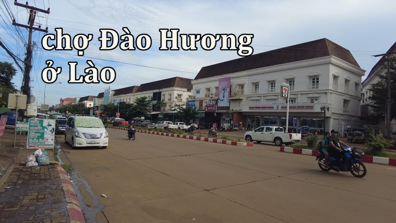 Chợ Đào Hương lớn nhất ở Pakse, Lào.
